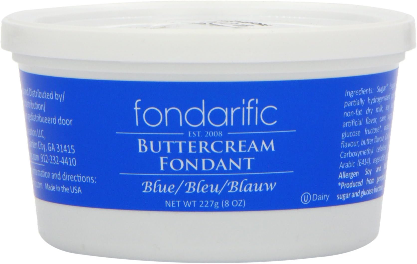 Fondarific Buttercream Blue 8 oz (Pack of 2)