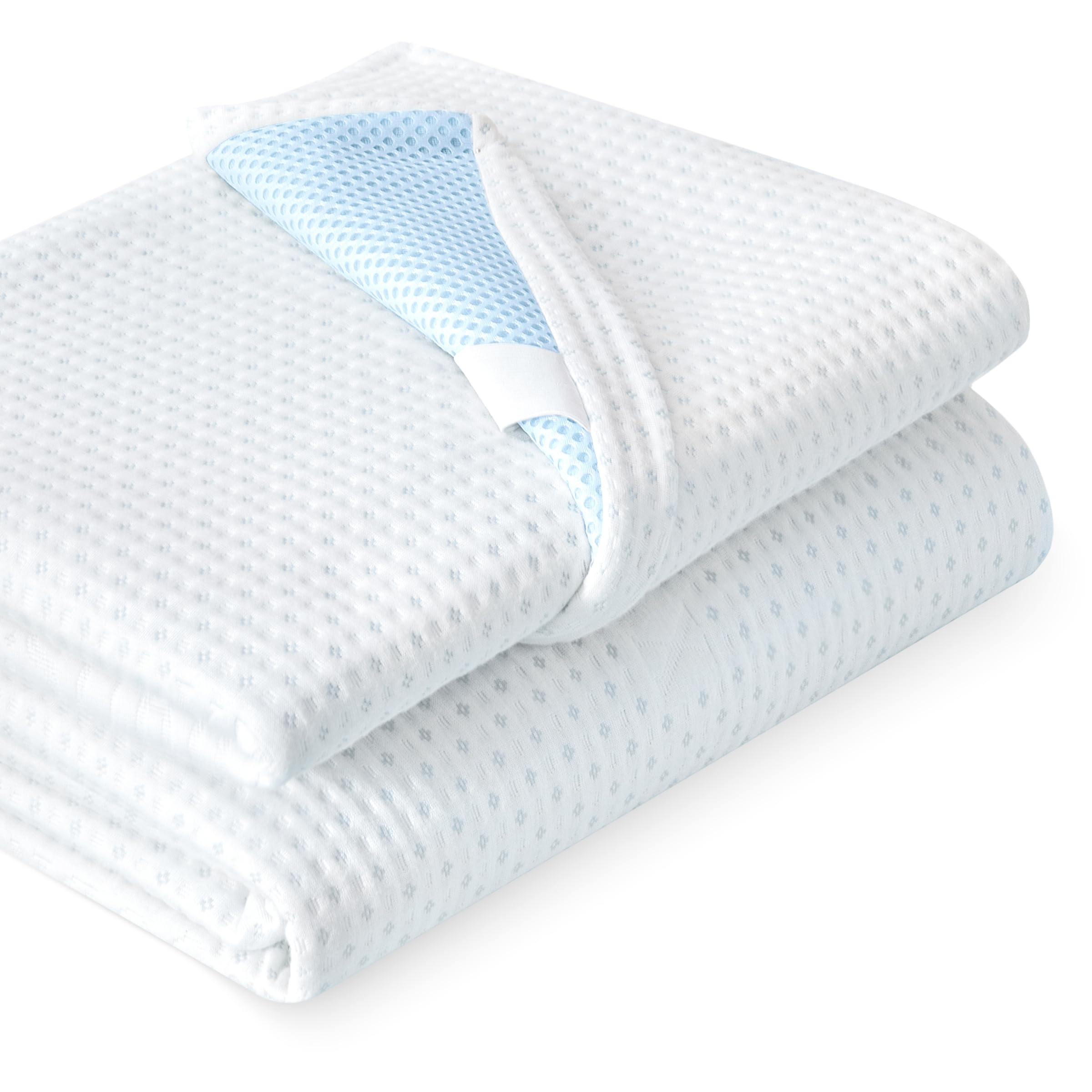 Photo 1 of Subrtex Mattress Topper Cover (Only Cover) Mattress Protector Bedding Rayon Made from Bamboo Removable Mattress Encasement Mattress Cover with Zipper (4 Inch, White, Queen)