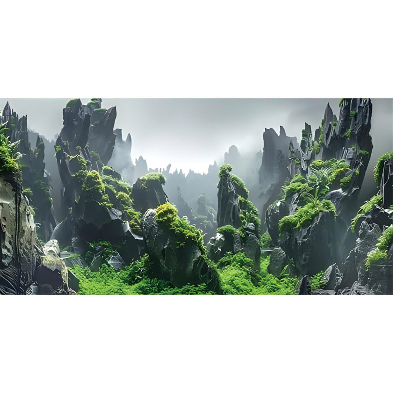 MIRRORANG 120x50cm Stone Aquarium Background Rock Image Fish Tank Background Terrarium Background Decoration