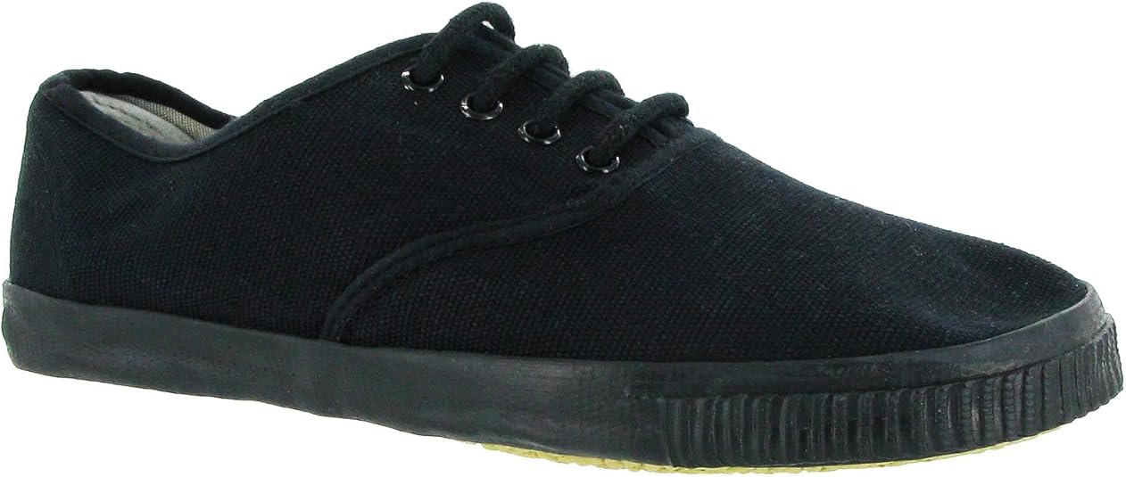 black plimsoll shoes