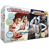 Professor Maxwell's VR Science Lab and VR Universe - Virtual Reality Kids Space Science Book and Interactive STEM Learning Activity Set (2 in 1 Combo Pack) - for Ages 8 and Up