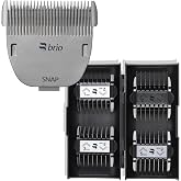 Brio Magnetic Snap System for Beardscape V1 &amp; V2 &ndash; 4 Guards, 32 Lengths | Magnetic Snap-On Trimmer Blade &amp; 4 Guards Kit &ndash; 32 Adjustable Lengths (1mm&ndash;14mm), Compact Nesting Storage for Travel &amp; Home
