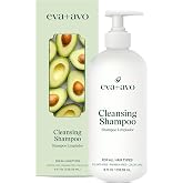 EVA + AVO Cleansing Shampoo with Avocado, Rosemary, Vitamins &ndash; Deep Cleansing Shampoo Build Up Remover for All Hair Types &ndash; Color-Safe &ndash; 1pcs