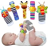 WGDE Toy Foot Finders & Wrist Rattles Infant Development Toys 0-9M view 1