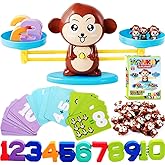 CozyBomB™ Monkey Scale Balance Counting Toys Math Games STEM Preschool Educational Toys for 3 4 5 Year olds Math Educational 