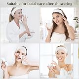 YUXIANLB 30 Pieces Disposable Spa Facial Headbands Adjustable Elastic White view 5