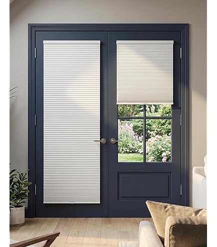 Amazon.com: LazBlinds Cordless Cellular Shades for French Doors