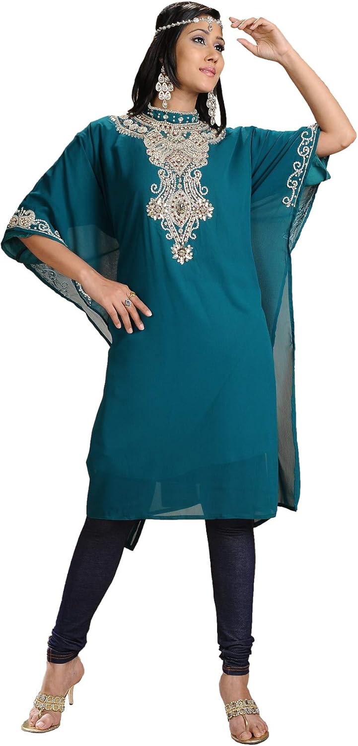 kaftan style evening wear