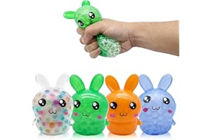 Glitter Dumpling Squishy - 2026 New Bun Squeeze Stress Relief Ball with Steamer Box (Random) (Rabbit)