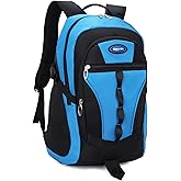 BEFUNIRISE Kids School Backpack For Boy And Girl,Large Capacity High Middle Elementary Primary Students Teens Sports Bookbag (Light Blue)