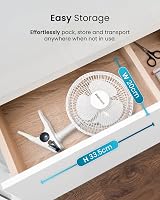 Pro Breeze 6 Inch Clip On Fan - 2 Speeds, 360° Rotation, Silent Operation view 7