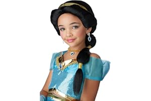 California Costumes, Arabian Princess Wig, Black