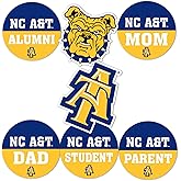 Desert Cactus North Carolina A&T State University Sticker Aggies NC A&T Vinyl Decals Laptop Water Bottle Car Scrapbook (Round Family)