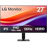 LG 27U411A-B 27-inch Full HD (1920 x 1080) IPS Computer Monitor, 120Hz, HDR10, Reader Mode, Flicker Safe, HDMI, Slim Stand Base, Black