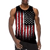 RAISEVERN Mens Tank Tops Summer Sleeveless Tee Cool Workout T-Shirts Beach Novelty Undershirts