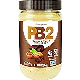 PB2 Powdered Chocolate Peanut Butter with Cocoa - 4g of Protein, 90% Less Fat, Certified Gluten Free, Only 50 Calories per Se