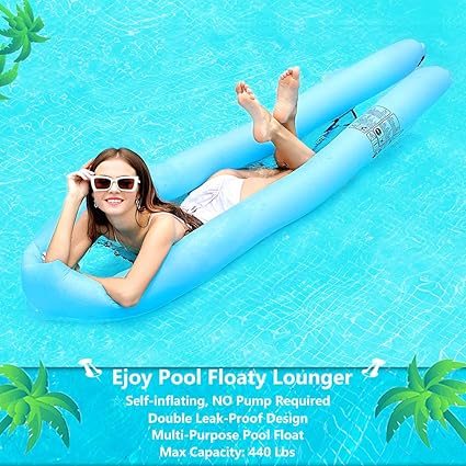 self inflating pool float