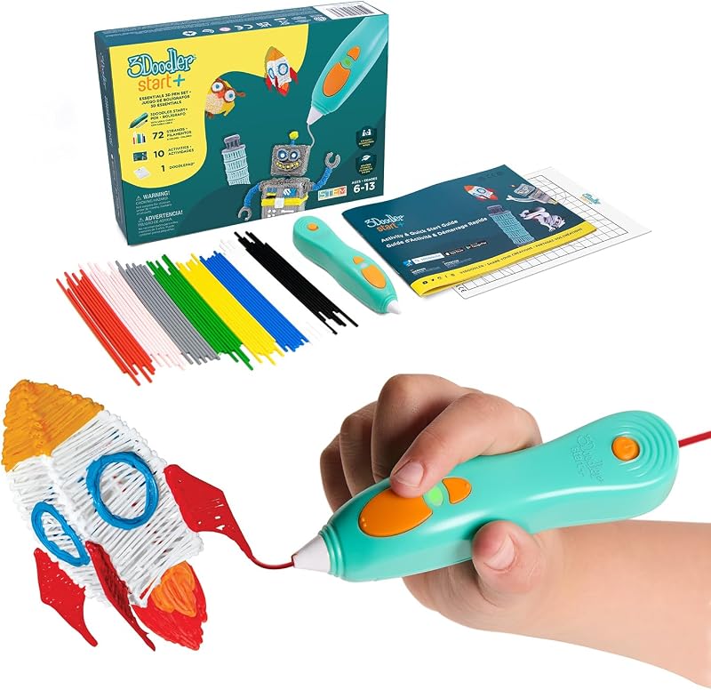 3Doodler Essentials Start+ 3D Pen Set for Kids STEM Toy Ages 6+