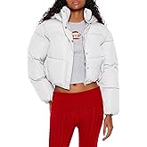 Forever 21 womens Hooded Cropped Puffer Jacket