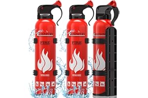 OSTUTRY Upgraded 8-IN-1 Fire Extinguisher for Home Vehicle Car Kitchen Boat, Small Fire Extinguishers Spray with Mount for Class A B C K Fire, Portable Non-Toxic Prevent Re-Ignition Easy Clean (3 Pack)