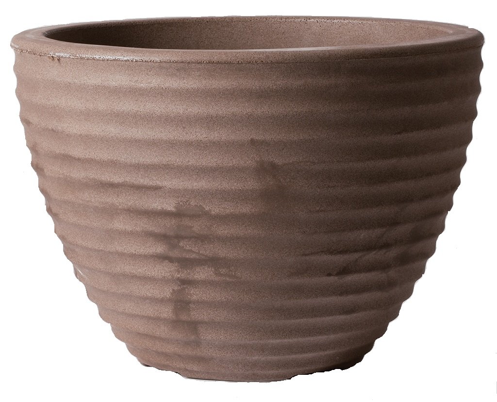 Stewart 5097047 Low Honey Pot Planter, 37 cm - Dark Brown