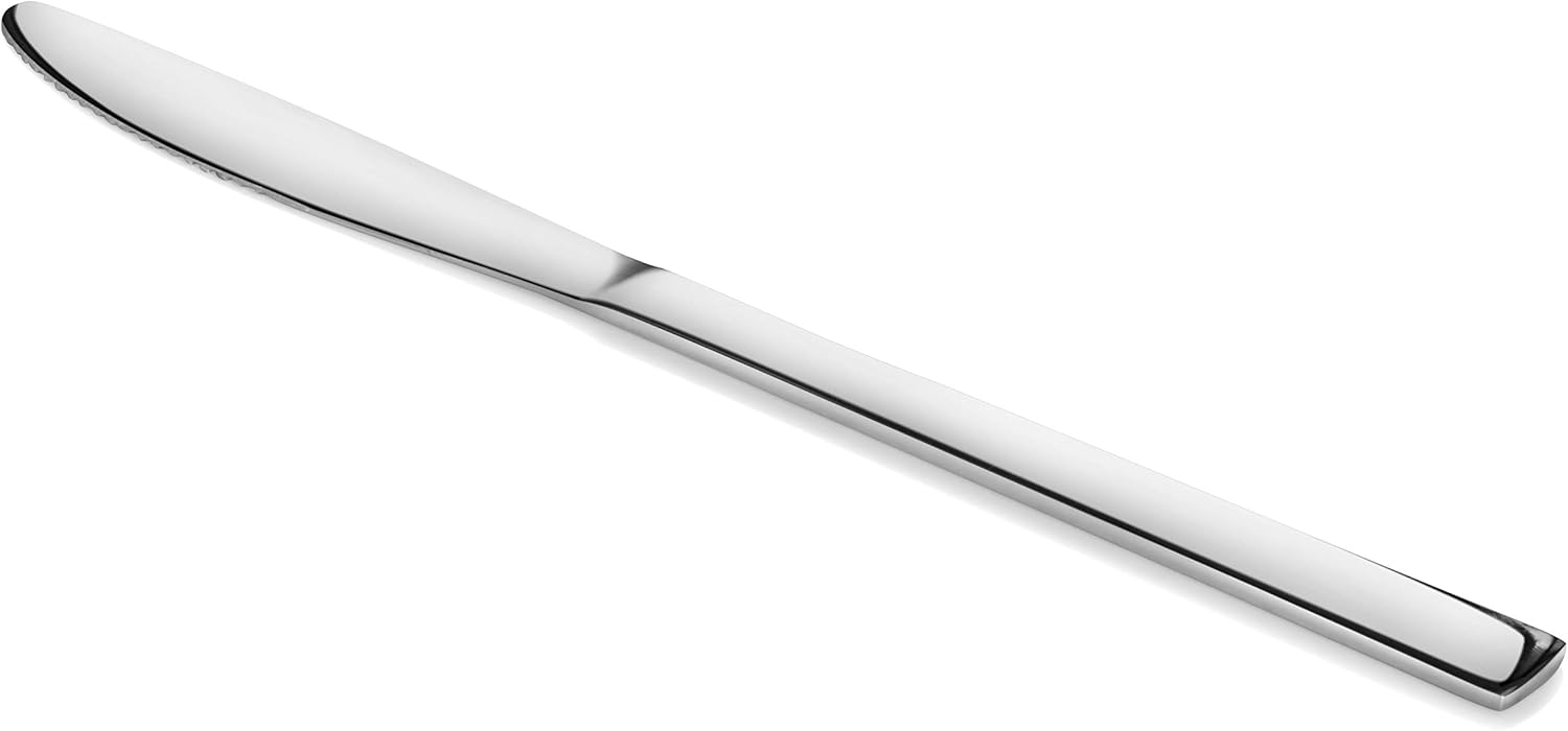 New Star Foodservice 58789 Windsor Pattern, 18/0 Stainless Steel, Dinner Knife, 8.2-Inch, Set of 12: Kitchen & Dining