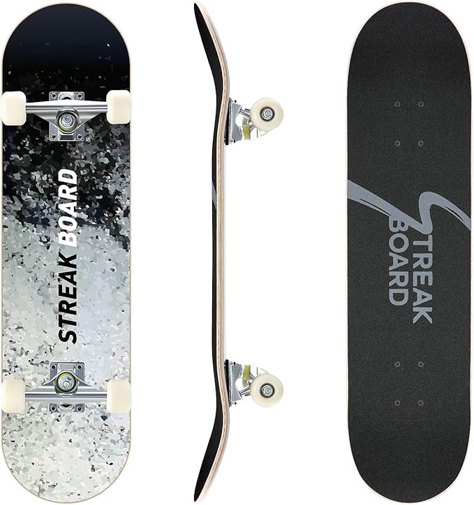 WeSkate Skateboards for Beginners 7 Layer Maple Double Kick Deck