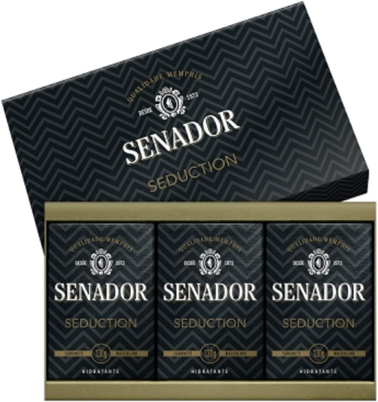 Estojo 3 Sabonetes Senador Seduction de 130G Cada - Senador