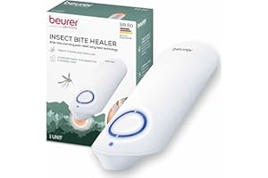 Beurer BR60 Insect Sting and Bite Relief, Bug Bite Healer for Chemical-Free Treatment of Insect Bites, Non-Toxic Natural Relief from Itching and Swelling, for Mosquito Bites