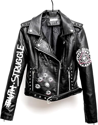 faux leather jackets for womens amazon