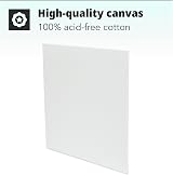 H&S Blank Canvas Board Frame 5pcs 20x20cm Triple Primed Cotton view 2