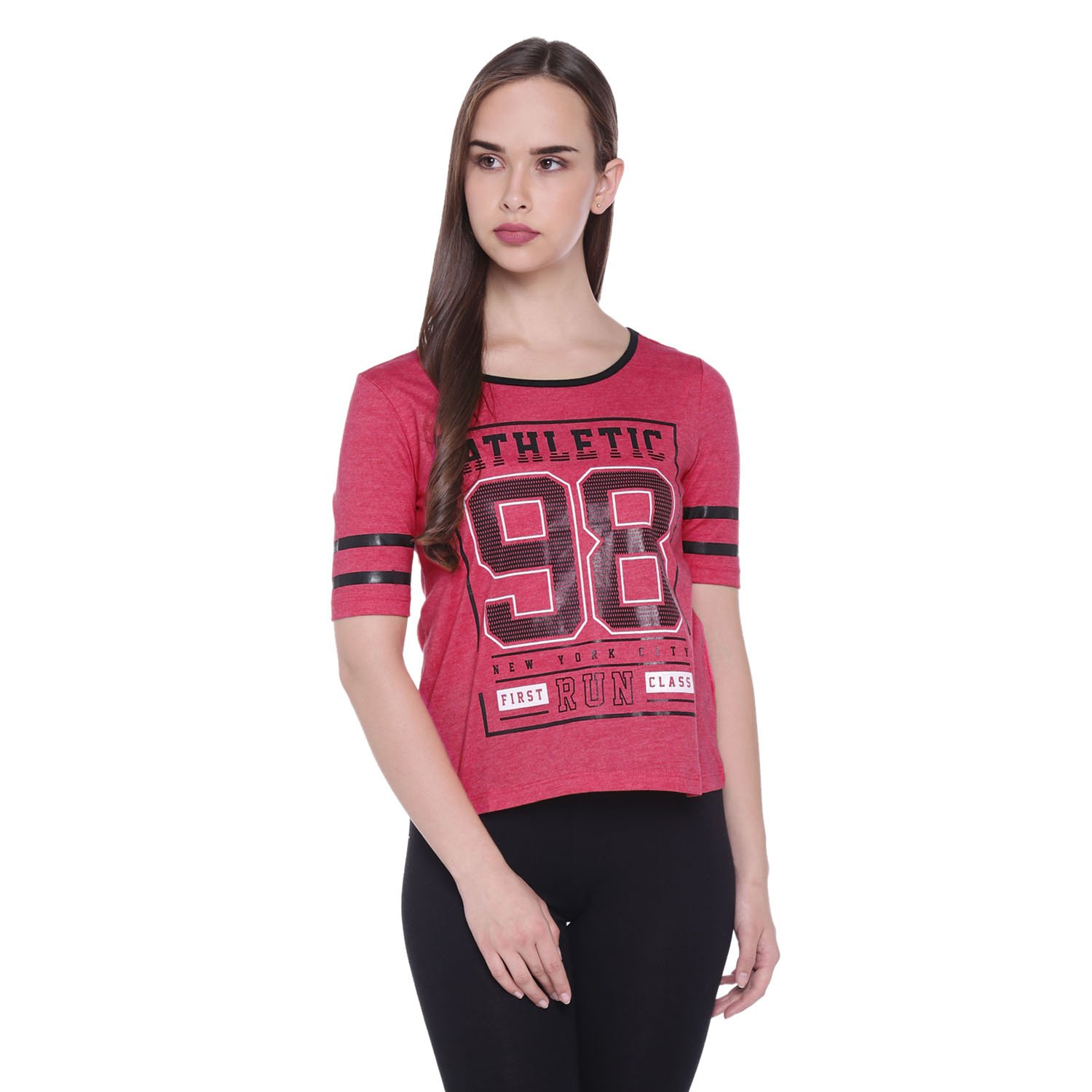 ajile by pantaloons women's floral regular fit t-shirt (pack of 2)