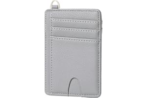 GEEAD Slim Minimalist Front Pocket RFID Blocking Card Holder Wallets for Men & Women