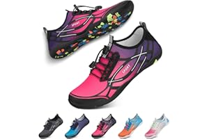 Tanamo Water Shoes for Women Men Quick Dry Swim Beach Barefoot River Aqua Shoes for Hiking Boating Camping Grounding Surfing