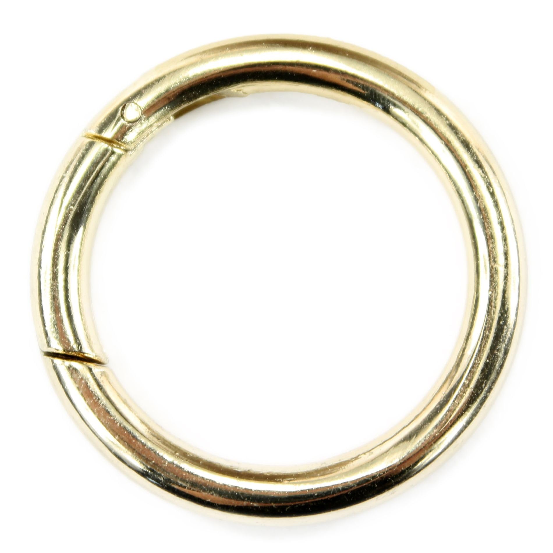 Carabiner shoulder strap replacement parts for handbags briefcases, Carabiner Ring Gold 41 mm, Small