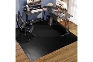 FURKIT Office Chair Mat for Hard Floors, 48"x60" Anti-Slip Waterproof Floor Protector Desk Chair Mat for Rolling Chairs, Heavy Duty Non-Toxic Computer Area Mat, Easy Glide Floor Mat for Work, Gaming