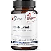 Designs for Health DIM-Evail - 100mg Diindolylmethane Supplement - Enhanced Absorption Technology DIM Supplement - May Support Healthy Estrogen Metabolism - Gluten Free + Non-GMO (60 Softgels)