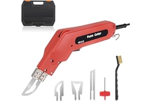 Gonytia Hot Knife Foam Rope Fabric Cutter Pro Electric Hot Knife Heat Sealer Cutting Tool kit (Fabric Cutter Red)