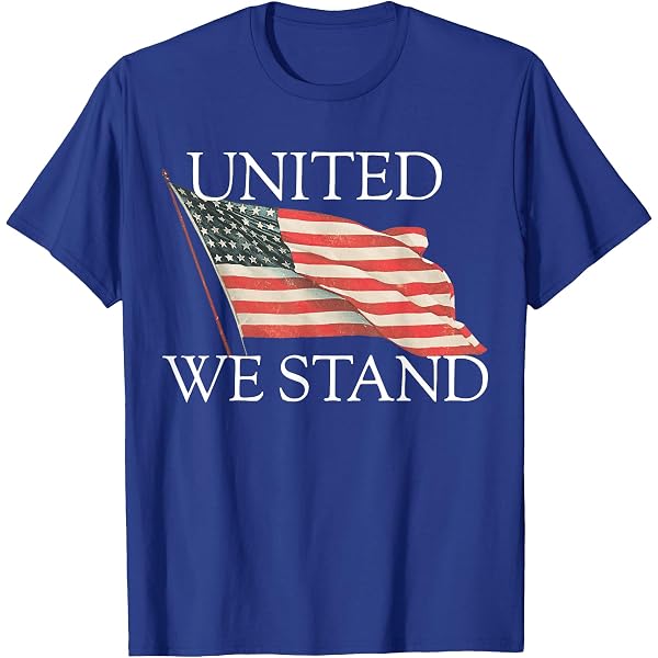 T-shirt Manches Longues Militaire American Military 'United We Stand' - 100% Coton - Neuf Avec étiquettes