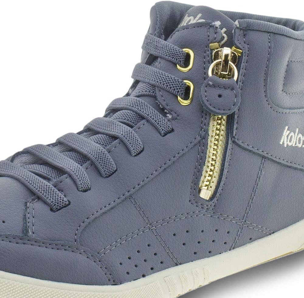 tênis cano alto kolosh zíper lateral feminino