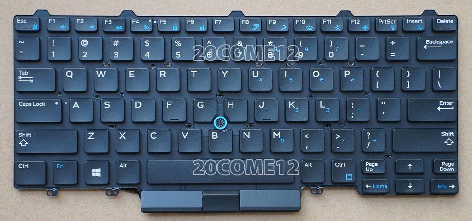 Computers Tablets Networking Laptop Replacement Keyboards New For Dell Latitude 7490 5490 5491 5495 Keyboard Backlit With Pointer Us