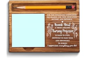 VIZUZI Nursing Professor for Women, Men, Nursing Professor Appreciation Gifts, Thank You Gifts for Nursing Professor, Nursing Education Office Desk Decor Gifts Self-Stick Note Pad Holders ZSS14