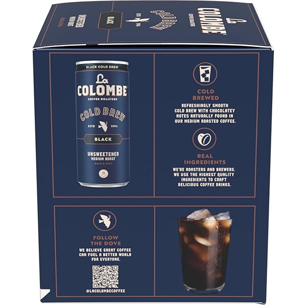 LA COLOMBE, COFFEE PURE BLACK, 9 FL OZ, 4 PACK