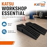 KATSU Tools Extra Wide Plastic Car Ramps 2 Piece Heavy Duty Garage Ramps view 7
