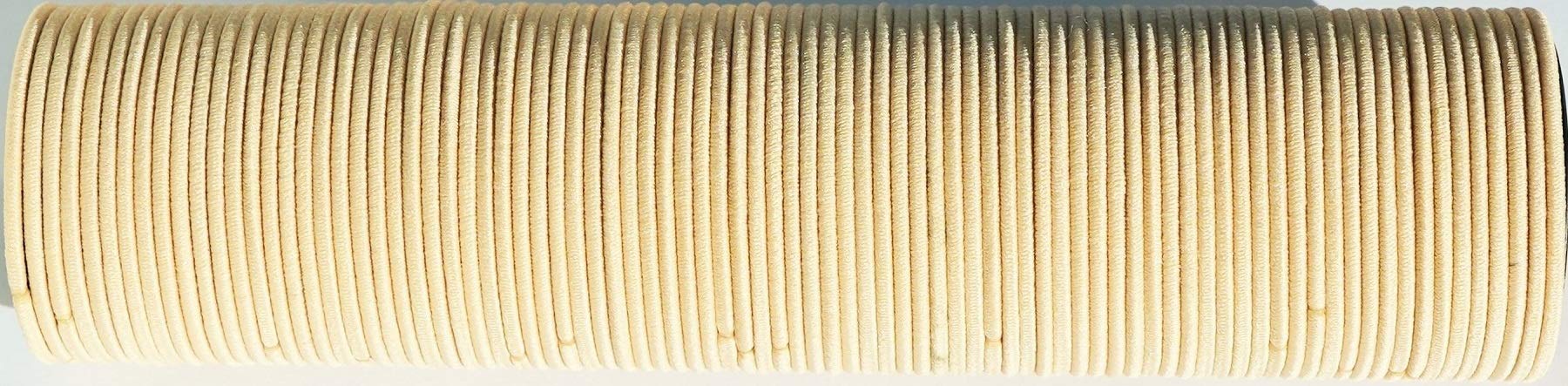 100 Pcs Crazy Bobble® Premium Non-Metal Hair Elastic Hair Bands 2mm, Bulk Hair Ties, Ponytail Holders For Adults and Kids (Beige Blonde)