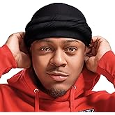Red by Kiss Bow Wow Premium Satin Mens Turban – Anti Breakage Moisture Retention, Stylish Soft Light Comfort Headwear