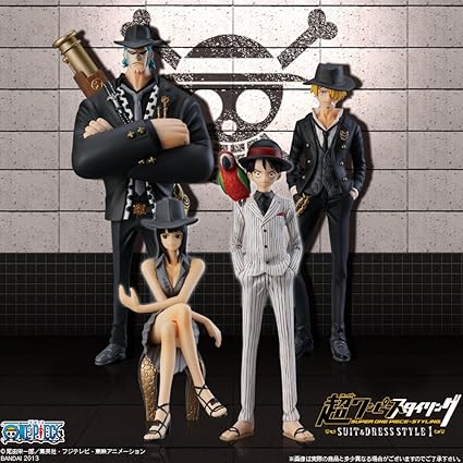 Amazon Com Super One Piece Styling Suit Dress Style 1 8pcs Shokugan Toys Games