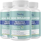300 Billion CFU Probiotics 24 Strains + 15 Herbs Prebiotics, 6 Month Supply | Daily Probiotics for Women and Men, Shelf Stable Gut Health Supplement for Digestive, Immune, Bloating &amp; Whole-Body Health
