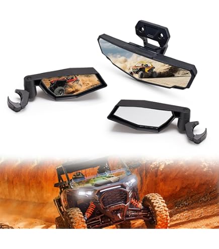 CUSAUTV - Side Mirrors with Turn Signal Lights for 2024 RZR XP