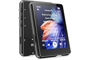 MECHEN 32GB MP3 Player Bluetooth 5.3 with 2.4" Full Touch Screen，Portable Digital Music Player with Speaker，FM Radio, Line Recording, HiFi Lossless Sound, Support up to 128GB…